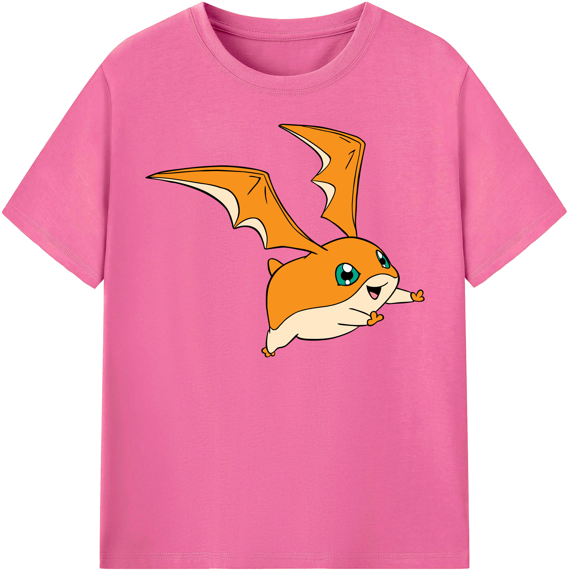 （画像用） Digimon デジタルモンスター/デジモン レディースカジュアルプリントTシャツ（綿100％）